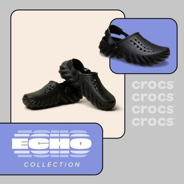 clogs, foam shoes, slip on shoes, casual shoes, comfort shoes, crocs style shoes, garden shoes, product launch, modern typography, bold, purple, neutral